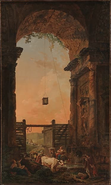 The Return of the Cattle, by Hubert Robert