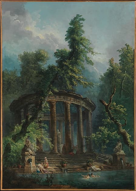 The Bathing Pool, by Hubert Robert
