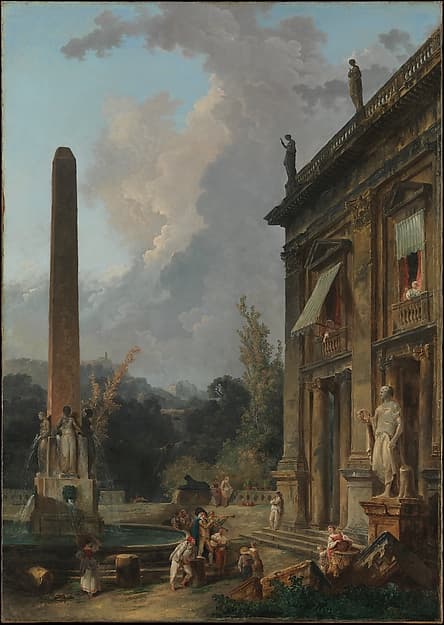 Wandering Minstrels, by Hubert Robert