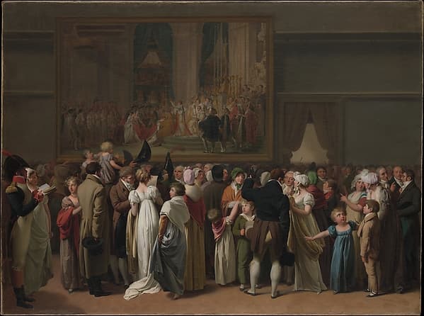 The Public Viewing David's "Coronation" at the Louvre, by Louis Léopold Boilly