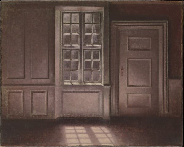 Moonlight, Strandgade 30, by Vilhelm Hammershøi