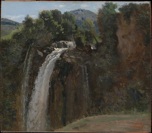 Waterfall at Terni, by Camille Corot