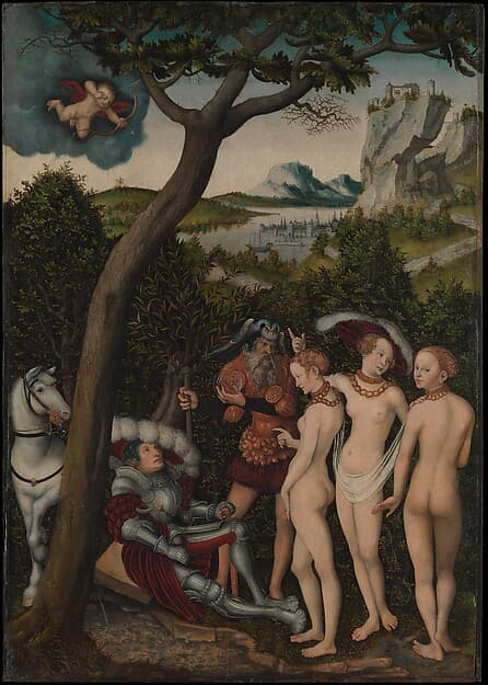 The Judgment of Paris, by Lucas Cranach the Elder