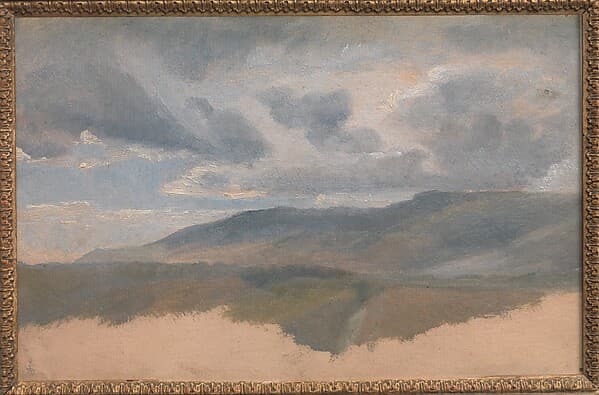 Landscape Study with Clouds, by Emile Loubon
