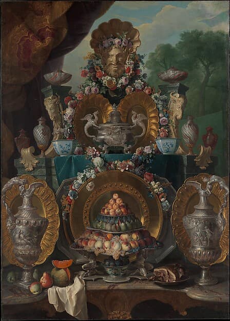 Still Life with Silver, by Alexandre François Desportes