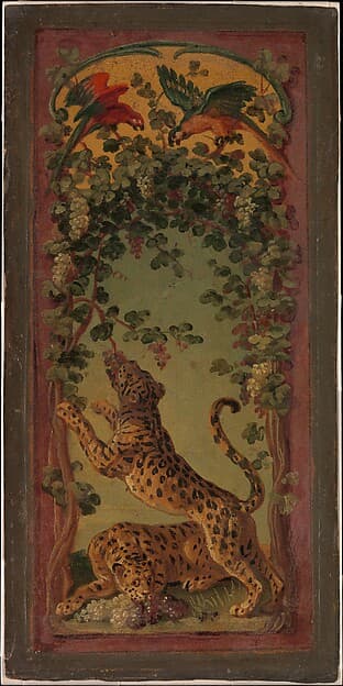 Panthers of Bacchus Eating Grapes, by Alexandre François Desportes