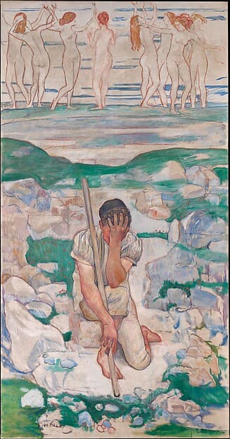The Dream of the Shepherd (Der Traum des Hirten), by Ferdinand Hodler