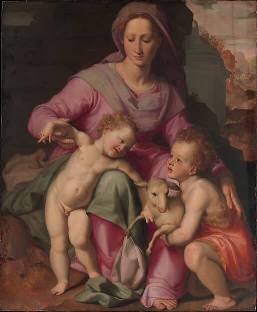 Madonna and Child with the Infant Saint John the Baptist, by Santi di Tito