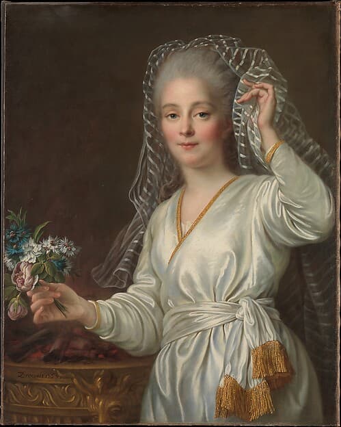Portrait of a Young Woman as a Vestal Virgin, by François Hubert Drouais