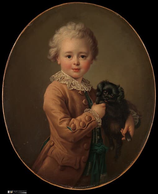 Boy with a Black Spaniel, by François Hubert Drouais