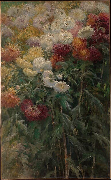 Chrysanthemums in the Garden at Petit-Gennevilliers, by Gustave Caillebotte
