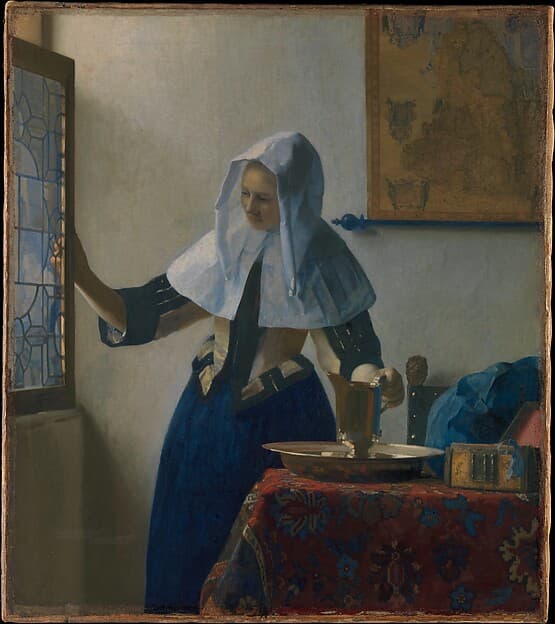 Young Woman with a Water Pitcher, by Johannes Vermeer