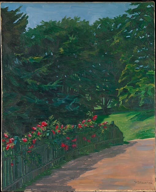 Rose Hedge, by Wilhelm Trübner