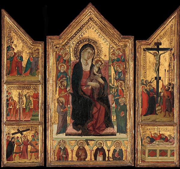 Madonna and Child Enthroned, by Master of Monte Oliveto