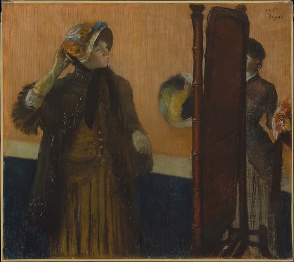 At the Milliner's, by Edgar Degas