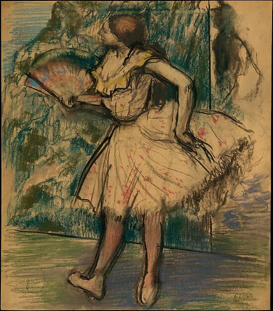 Dancer with a Fan, by Edgar Degas