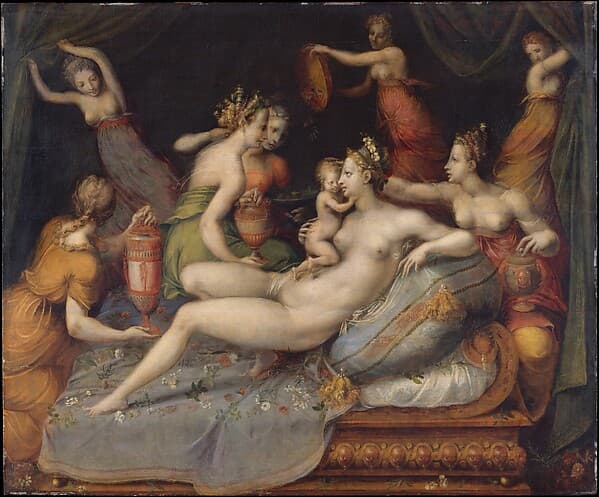 The Birth of Cupid, by Master of Flora