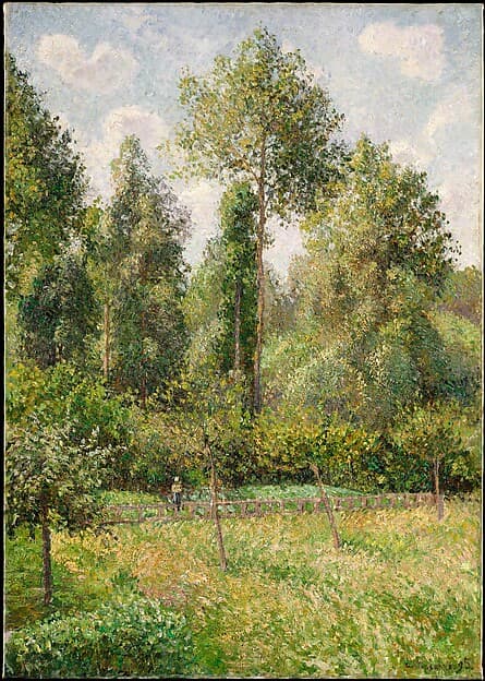 Poplars, Eragny, by Camille Pissarro