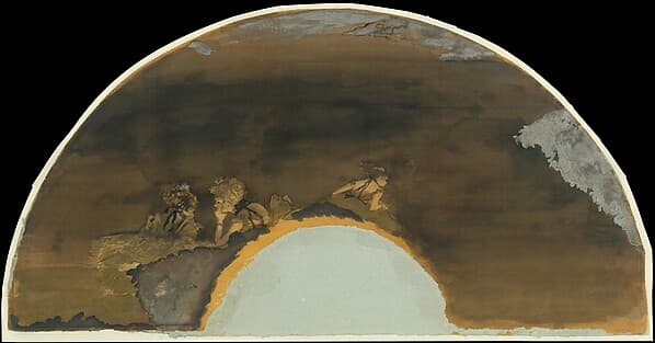 Fan Mount: Dancers, by Edgar Degas