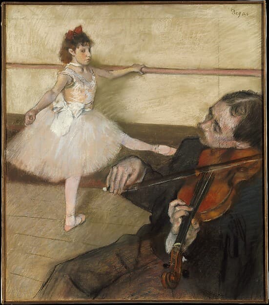 The Dance Lesson, by Edgar Degas