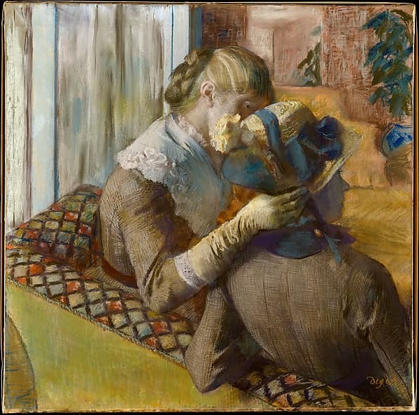At the Milliner's, by Edgar Degas