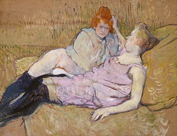 The Sofa, by Henri de Toulouse-Lautrec