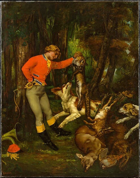 After the Hunt, by Gustave Courbet