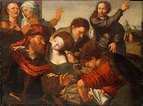 The Calling of Saint Matthew, by Jan Sanders van Hemessen