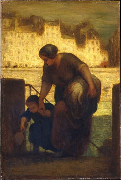 The Laundress, by Honoré Daumier