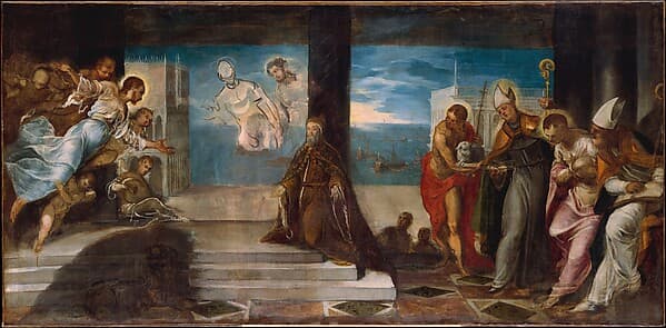 Doge Alvise Mocenigo (1507–1577) Presented to the Redeemer, by Jacopo Tintoretto (Jacopo Robusti)