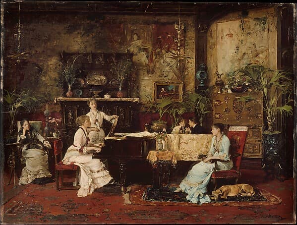 The Music Room, by Mihály Munkácsy