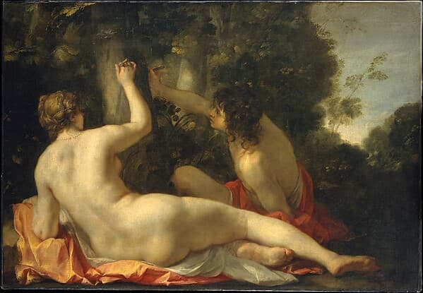 Angelica and Medoro, by Jacques Blanchard
