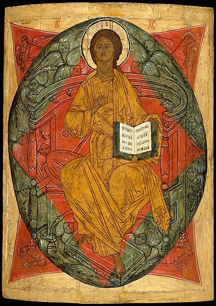 Christ in Glory, by Russian (Novgorod?) Painter