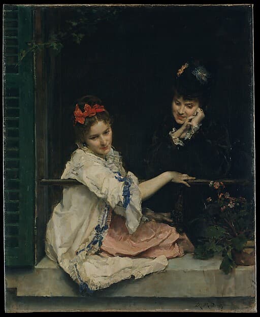 Girls at a Window, by Raimundo de Madrazo y Garreta