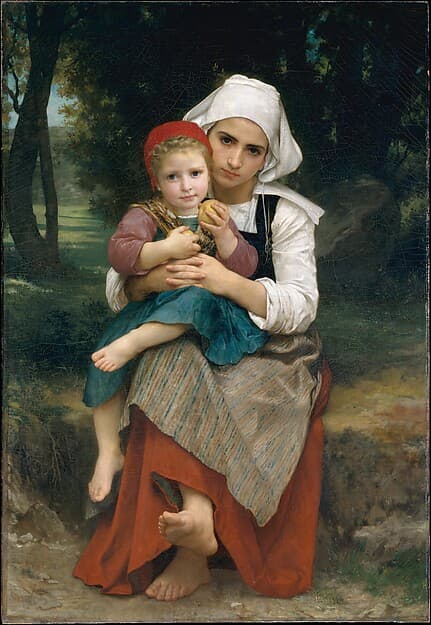 Breton Brother and Sister, by William Bouguereau