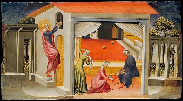 Saint Nicholas Providing Dowries, by Bicci di Lorenzo