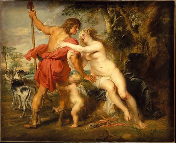 Venus and Adonis, by Peter Paul Rubens