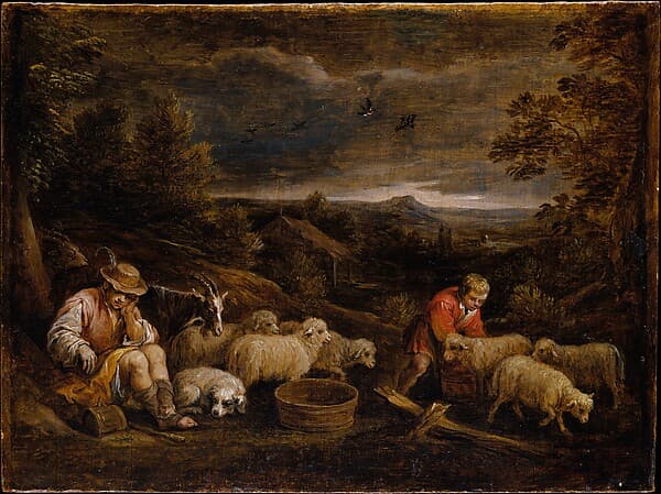 Shepherds and Sheep, by David Teniers the Younger