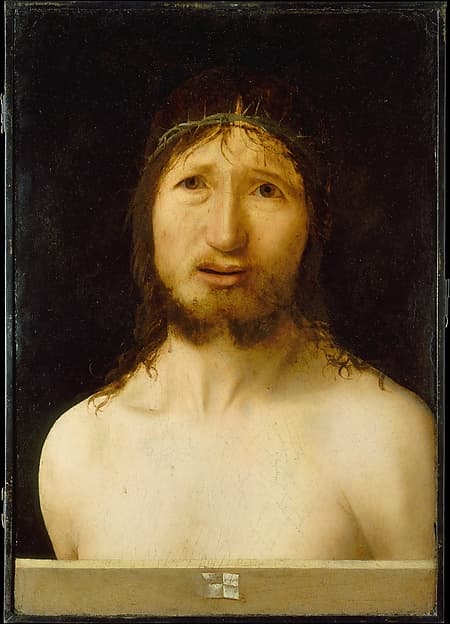 Christ Crowned with Thorns, by Antonello da Messina (Antonello di Giovanni d'Antonio)