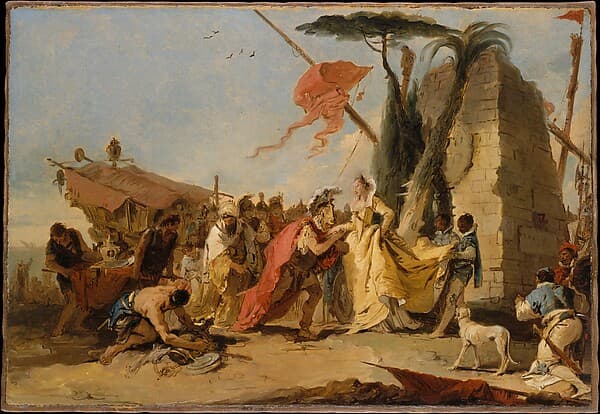 The Meeting of Antony and Cleopatra, by Giovanni Battista Tiepolo