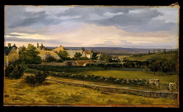 A Village in a Valley, by Théodore Rousseau