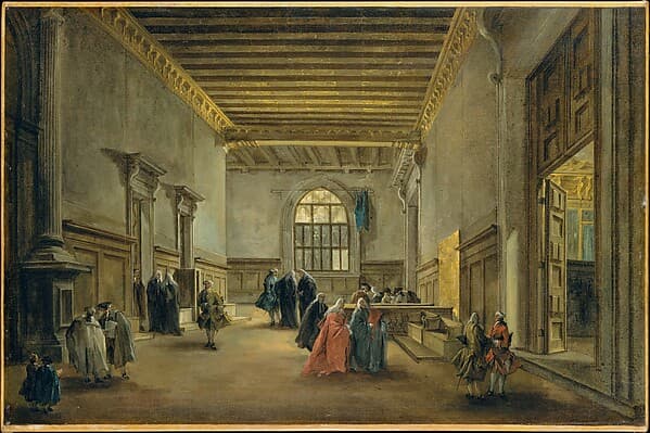 The Antechamber of the Sala del Maggior Consiglio, by Francesco Guardi