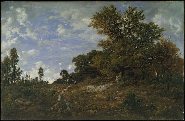 The Edge of the Woods at Monts-Girard, Fontainebleau Forest, by Théodore Rousseau