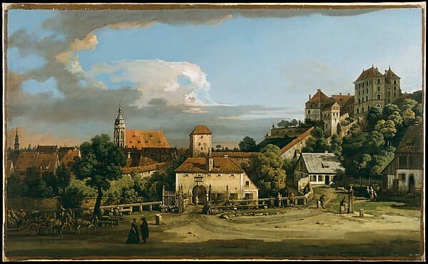 Pirna: The Obertor from the South, by Bernardo Bellotto