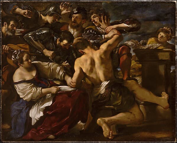 Samson Captured by the Philistines, by Guercino (Giovanni Francesco Barbieri)