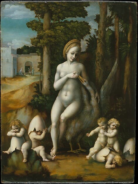 Leda and the Swan, by Bachiacca (Francesco d'Ubertino Verdi)