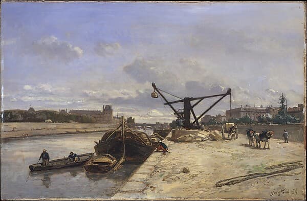 View from the Quai d'Orsay, by Johan Barthold Jongkind