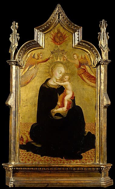 Madonna and Child with Angels, by Sassetta (Stefano di Giovanni)