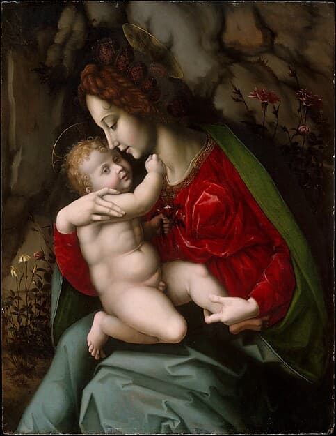Madonna and Child, by Bachiacca (Francesco d'Ubertino Verdi)