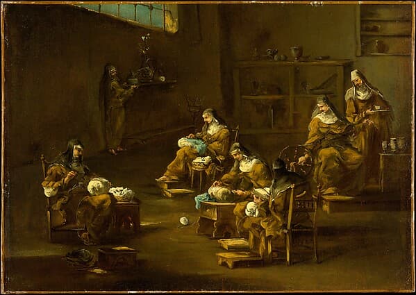 Nuns at Work, by Alessandro Magnasco